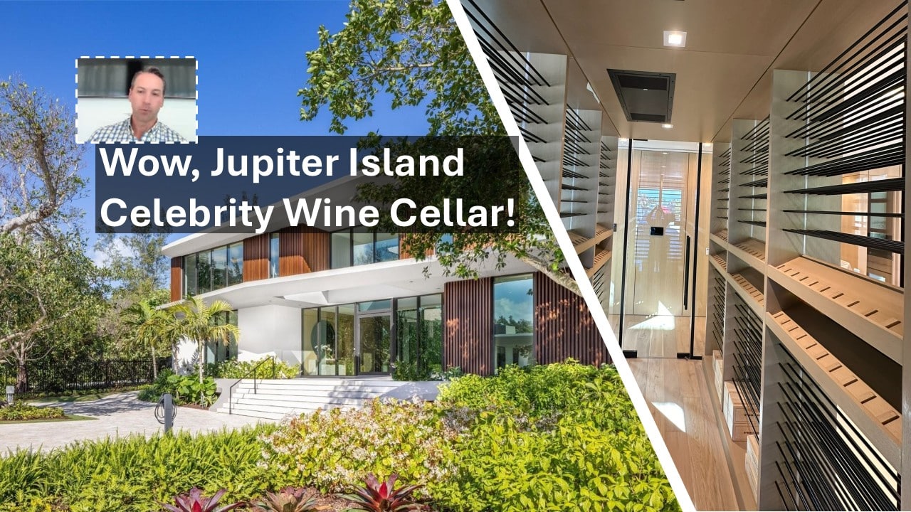 Wow, Jupiter Island Celebrity Home Wine Cellar.